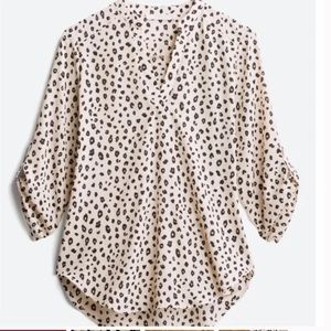 Animal Print Lush Warren Split Neck Top from Stitch Fix